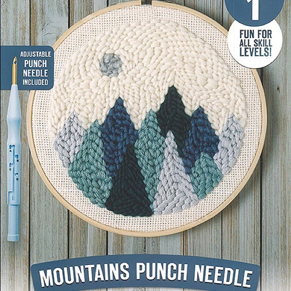Punch Needle Mountains Kit - Easy